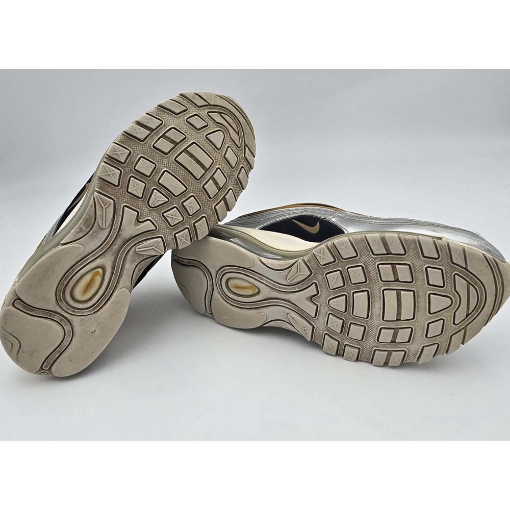 Nike Air Max 97 Metallic Gold Silver Training Shoes AQ4137-700 Womens Size‎ 7 - Picture 10 of 14